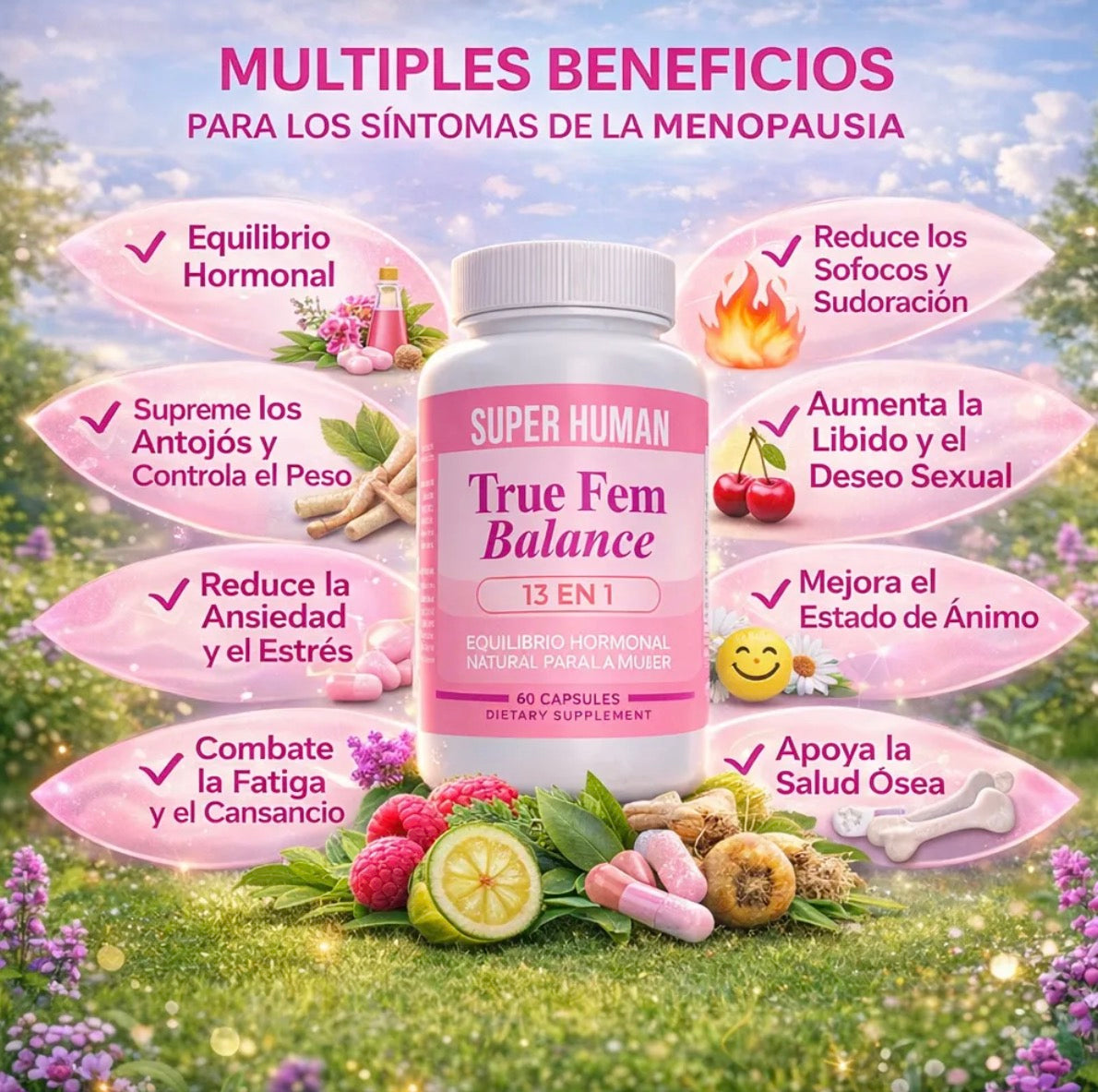 TRUE FEM BALANCE 13 EN 1 – Equilibrio Hormonal Femenino