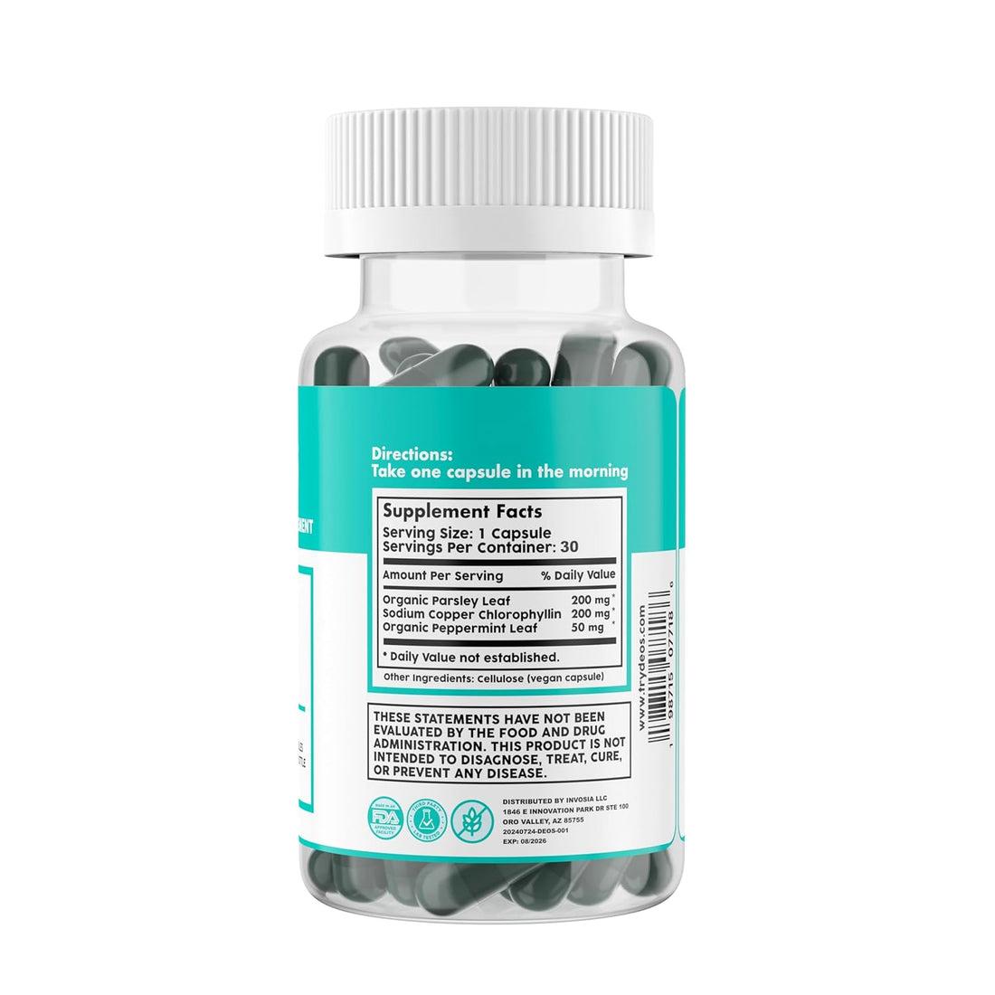 DEOS® DESODORANTE INTERNO EN CAPSULAS