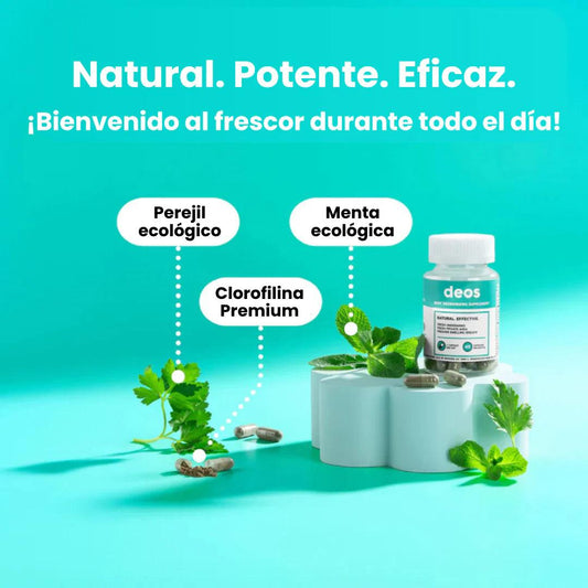DEOS® DESODORANTE INTERNO EN CAPSULAS